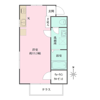 サンブライト中青木の間取図