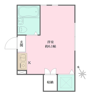 ヴィラ北新宿の間取図