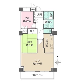 武蔵境パークハウスの間取図