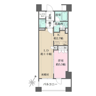 リビオ新宿御苑の間取図