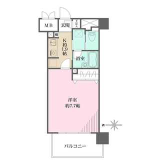 アボリアスコート笹塚イーストの間取図