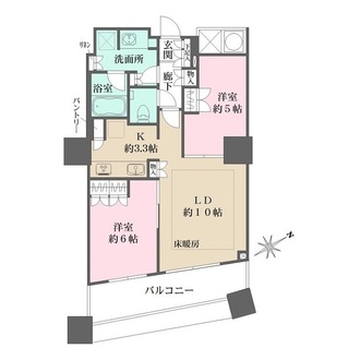 ザ・パークハウス西新宿タワー６０の間取図