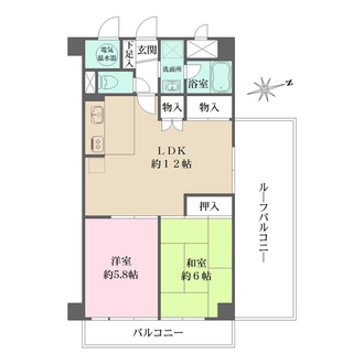 サニーハイツ上北沢の間取図