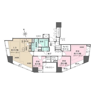 ザ・パークハウスグラン三番町２６の間取図