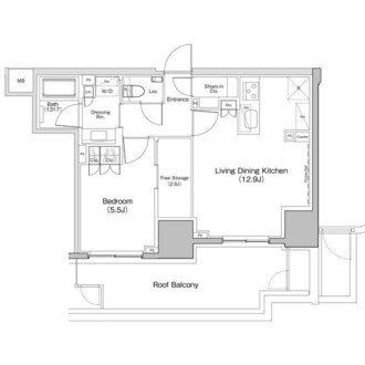 ザ・パークハビオ板橋区役所前の間取図