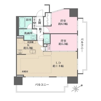 ザ・パークハウス東川口の間取図