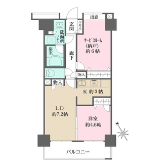 日神パレステージ新板橋の間取図