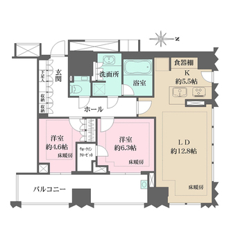 ブランズ千代田富士見の間取図