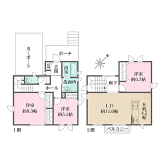 ポプラ倶楽部２２の間取図