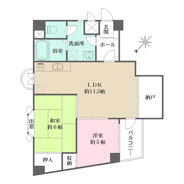 ビラ松濤の間取図