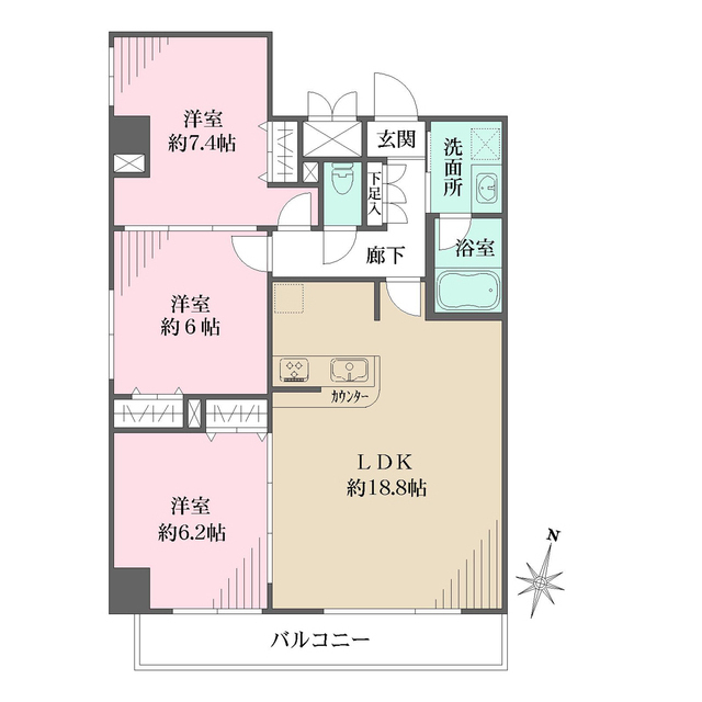 フレア・Ｆの間取図