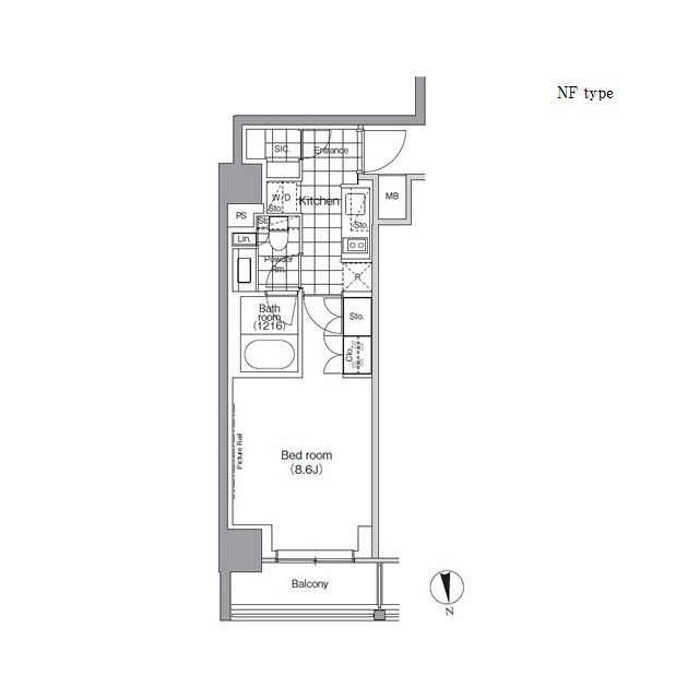パークハビオ門前仲町の間取図