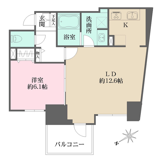ロイジェント三ノ輪の間取図