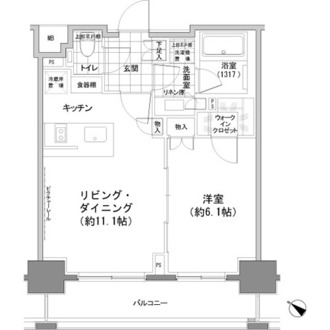 パークハビオ人形町の間取図