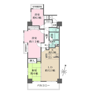 ファミール千葉公園の間取図