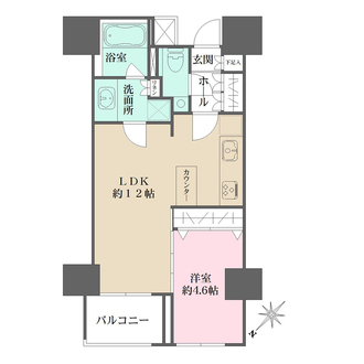 オープンレジデンシア銀座estの間取図