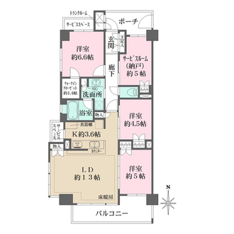 ＢＥＬＩＳＴＡ東日暮里の間取図