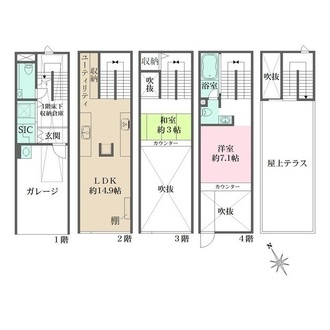 八丁堀櫻庵の間取図