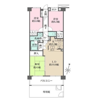 千葉パークハウスの間取図