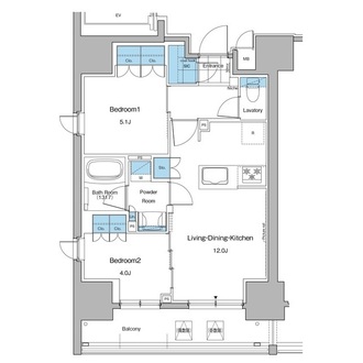ルフォンプログレ秋葉原マークスの間取図