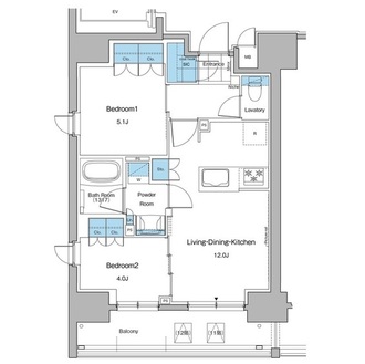 ルフォンプログレ秋葉原マークスの間取図