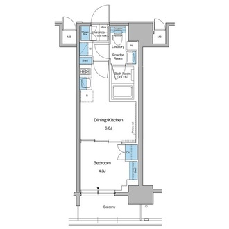 ルフォンプログレ秋葉原マークスの間取図