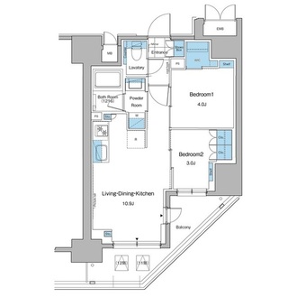 ルフォンプログレ秋葉原マークスの間取図
