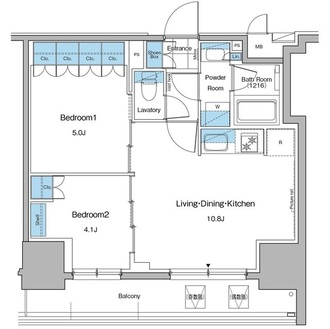 ルフォンプログレ秋葉原マークスの間取図