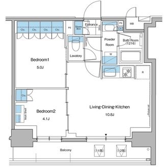 ルフォンプログレ秋葉原マークスの間取図