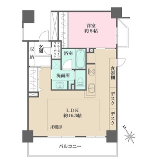 モア・クレスト築地の間取図