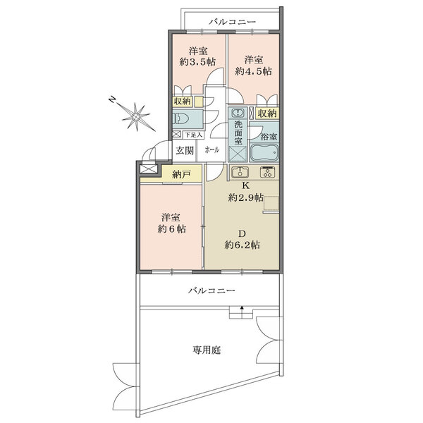 藤和神大寺コープIIの間取図
