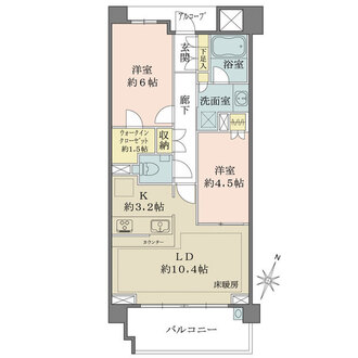 ザ・パークハウス横浜新子安テラスの間取図