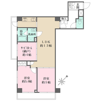 サングレイス鴨居の間取図