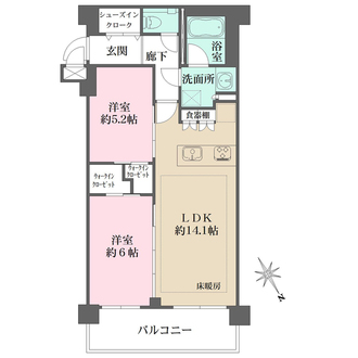 ミオカステーロ都筑ふれあいの丘の間取図