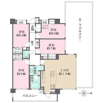 ライオンズ横濱磯子レジデンシャルテラスの間取図