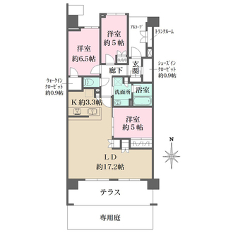 ザ・パークハウス追浜パークフォートの間取図