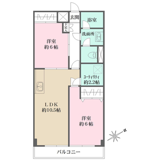 ファミール屏風ヶ浦の間取図