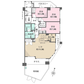 ランドコム横浜富岡の間取図