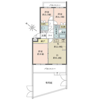 藤和神大寺コープIIの間取図