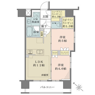 ヴェレーナブリエ神奈川新町の間取図