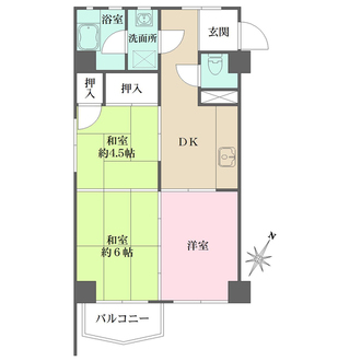 神奈川新町コーポの間取図