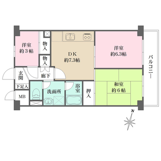 藤和大口コープの間取図