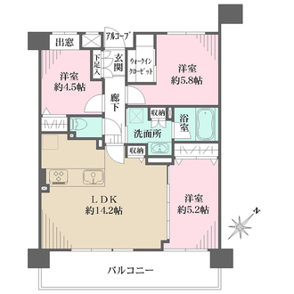 プランヴェール東神奈川の間取図