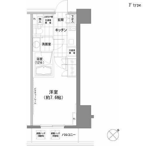 パークハビオ渋谷の間取図
