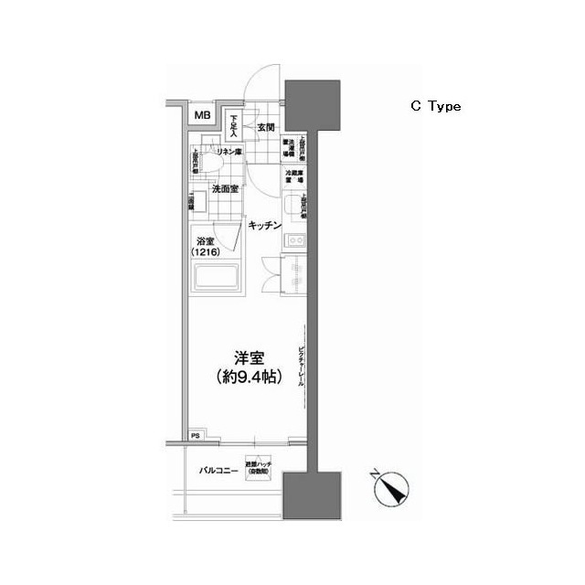 パークハビオ武蔵小山の間取図