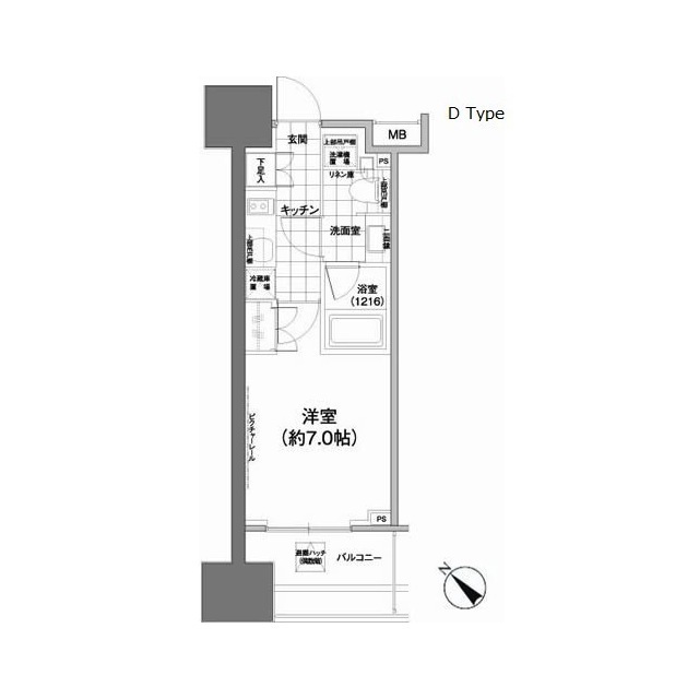 パークハビオ武蔵小山の間取図