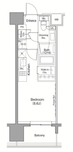 ザ・パークハビオ目黒の間取図