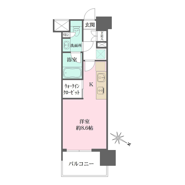 ザ・パークハビオ目黒の間取図
