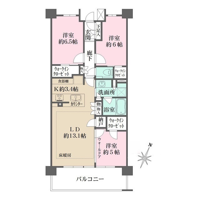 ザ・パークハウス鷺沼の間取図