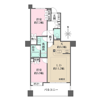 藤和高輪ホームズの間取図